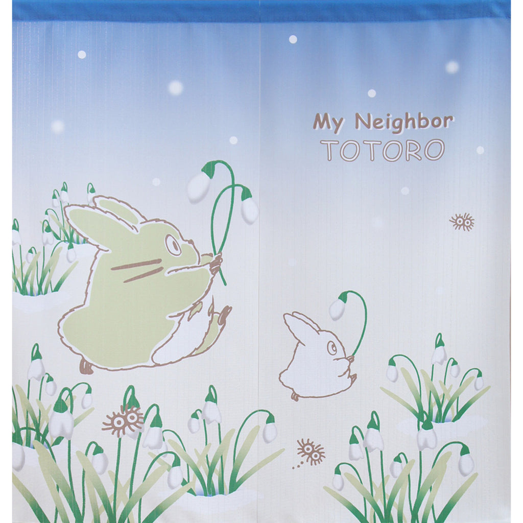 Noren Japanese curtain - Snowdrop