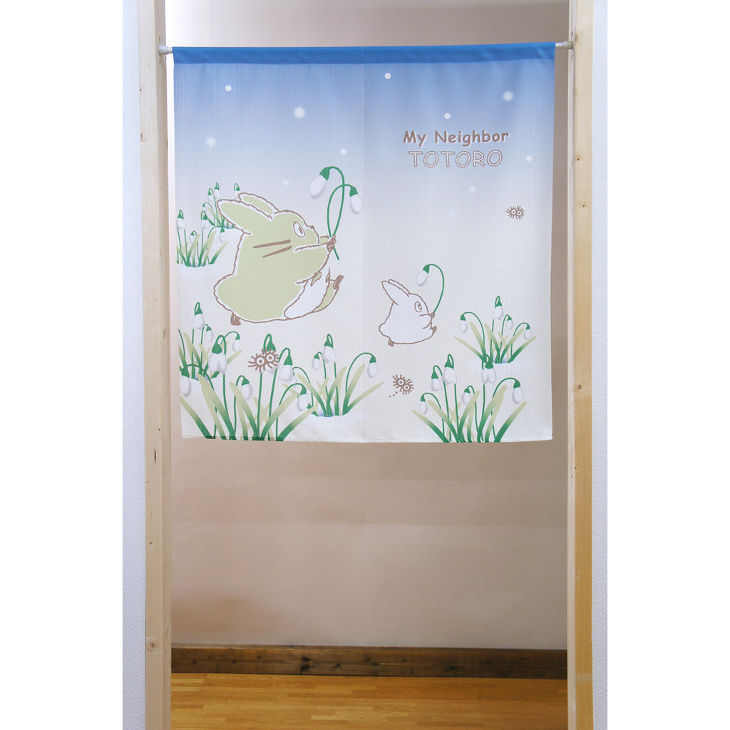 Noren Japanese curtain - Snowdrop