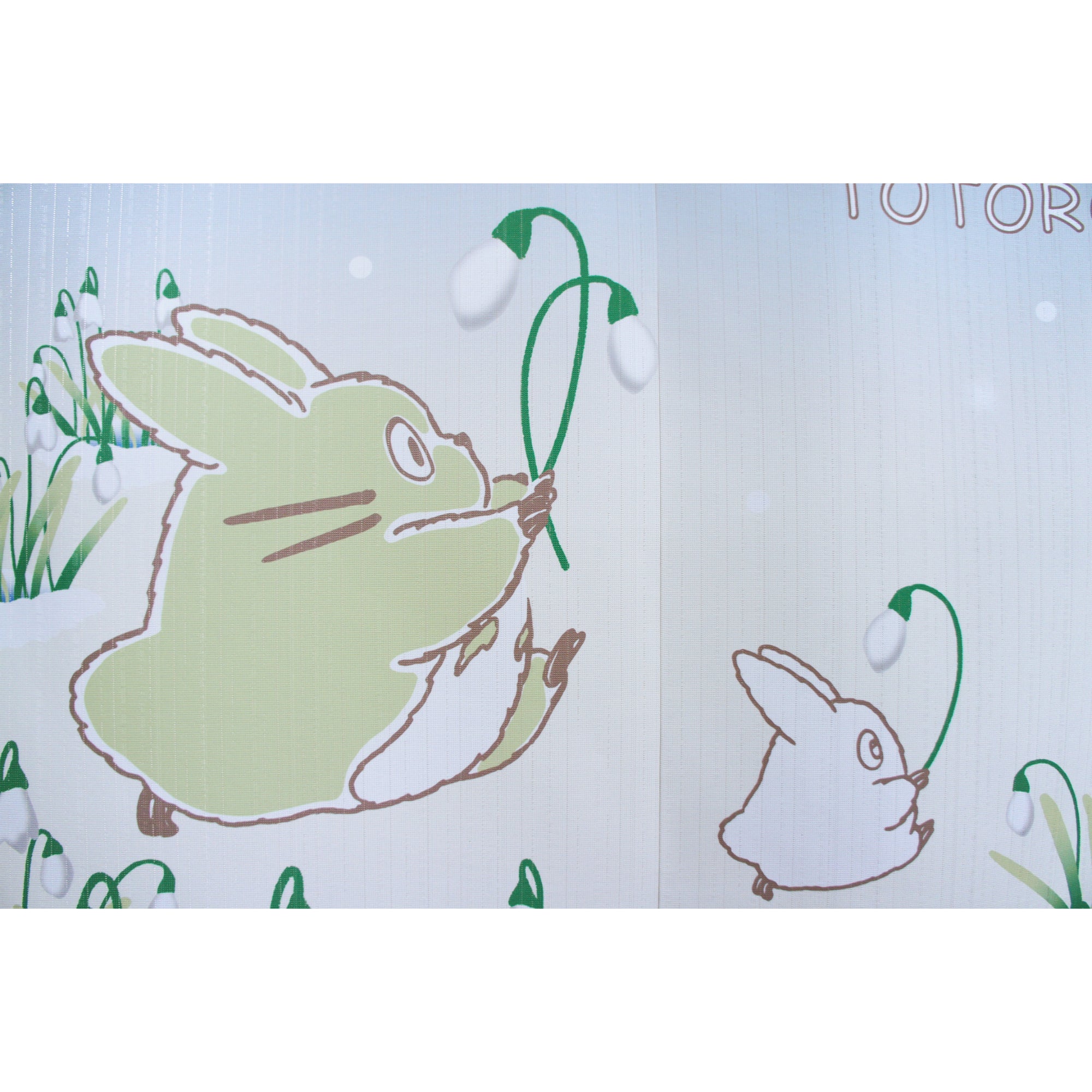 Noren Japanese curtain - Snowdrop