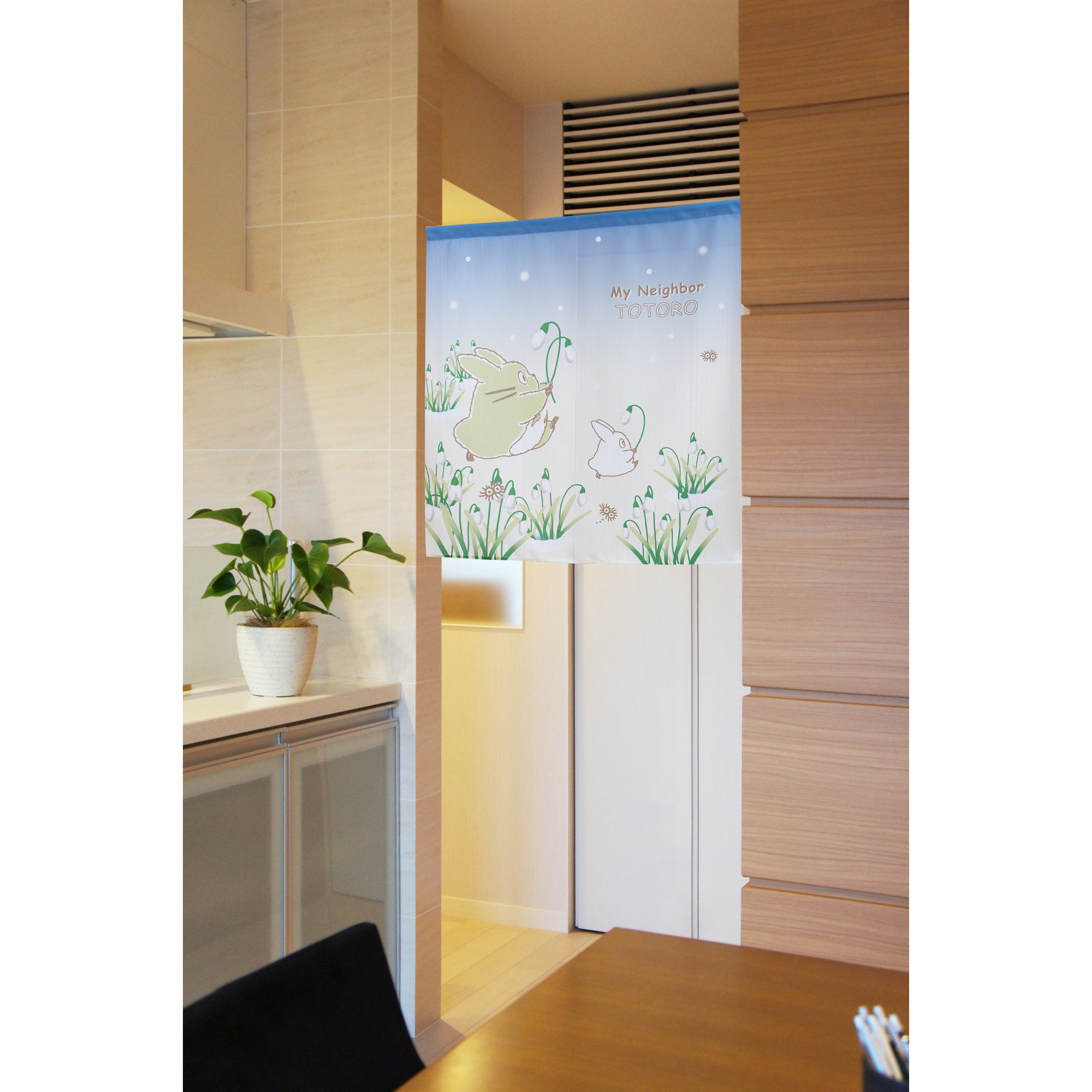 Noren Japanese curtain - Snowdrop