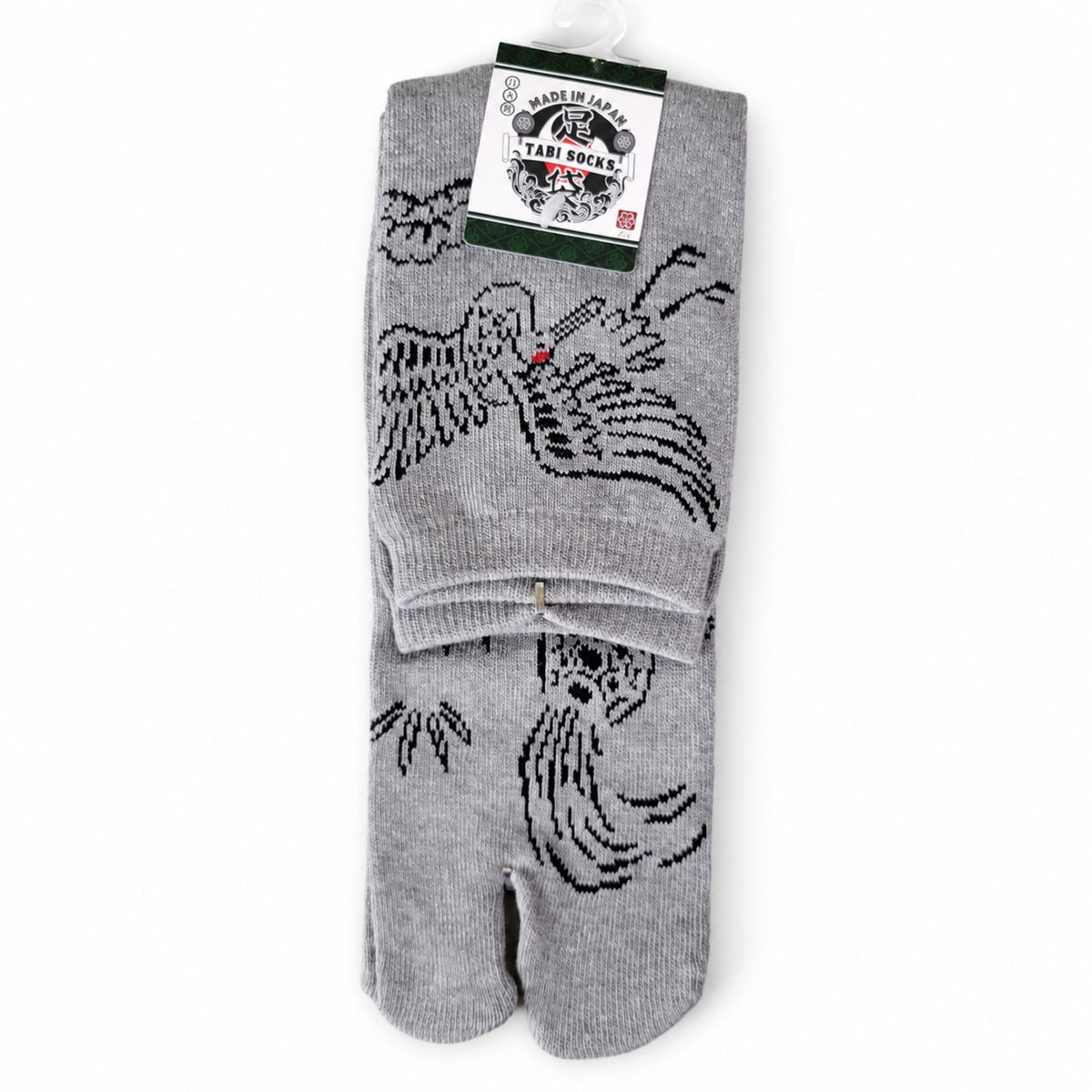 Chaussettes Japonaises Tabi - Grue et Tortue - Taille EU 40 - 45 - Lot de 6 paires