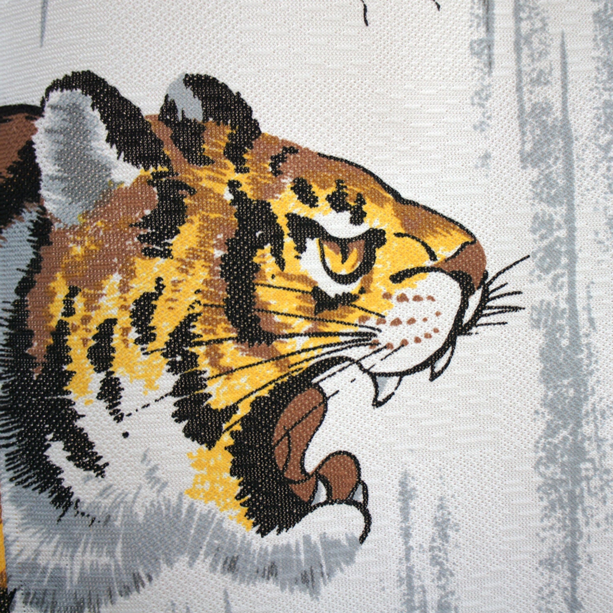 Japanese Noren Curtain - Tiger on the Rock