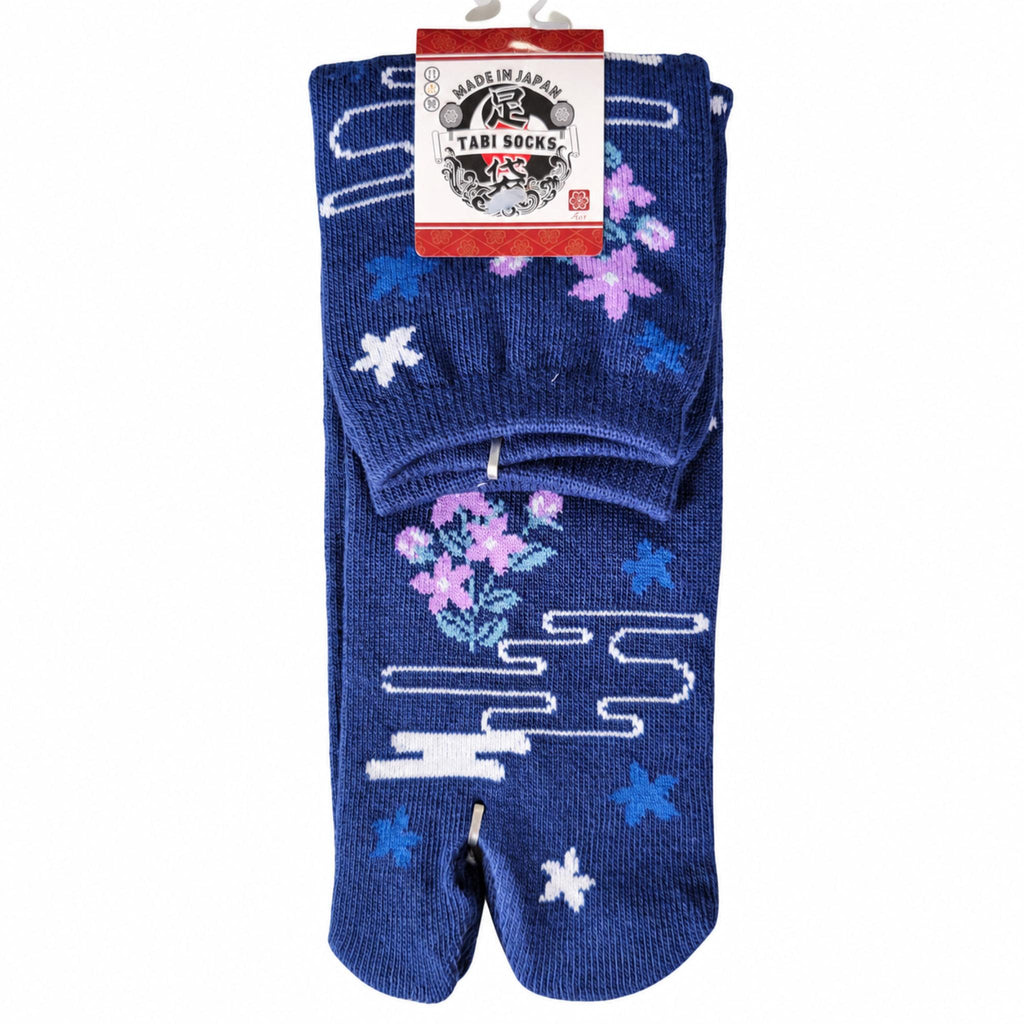 Chaussettes Japonaises Tabi - Fleur Etoilee - Taille EU 34-40 - Lot de 6 paires