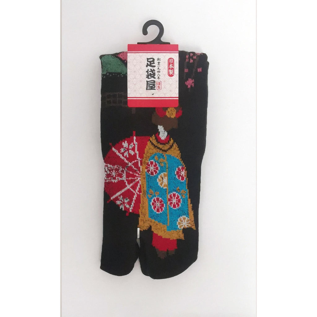 Chaussettes Japonaises Tabi - Motif Maiko Taille Eu34-40 - par lot de 6 paires