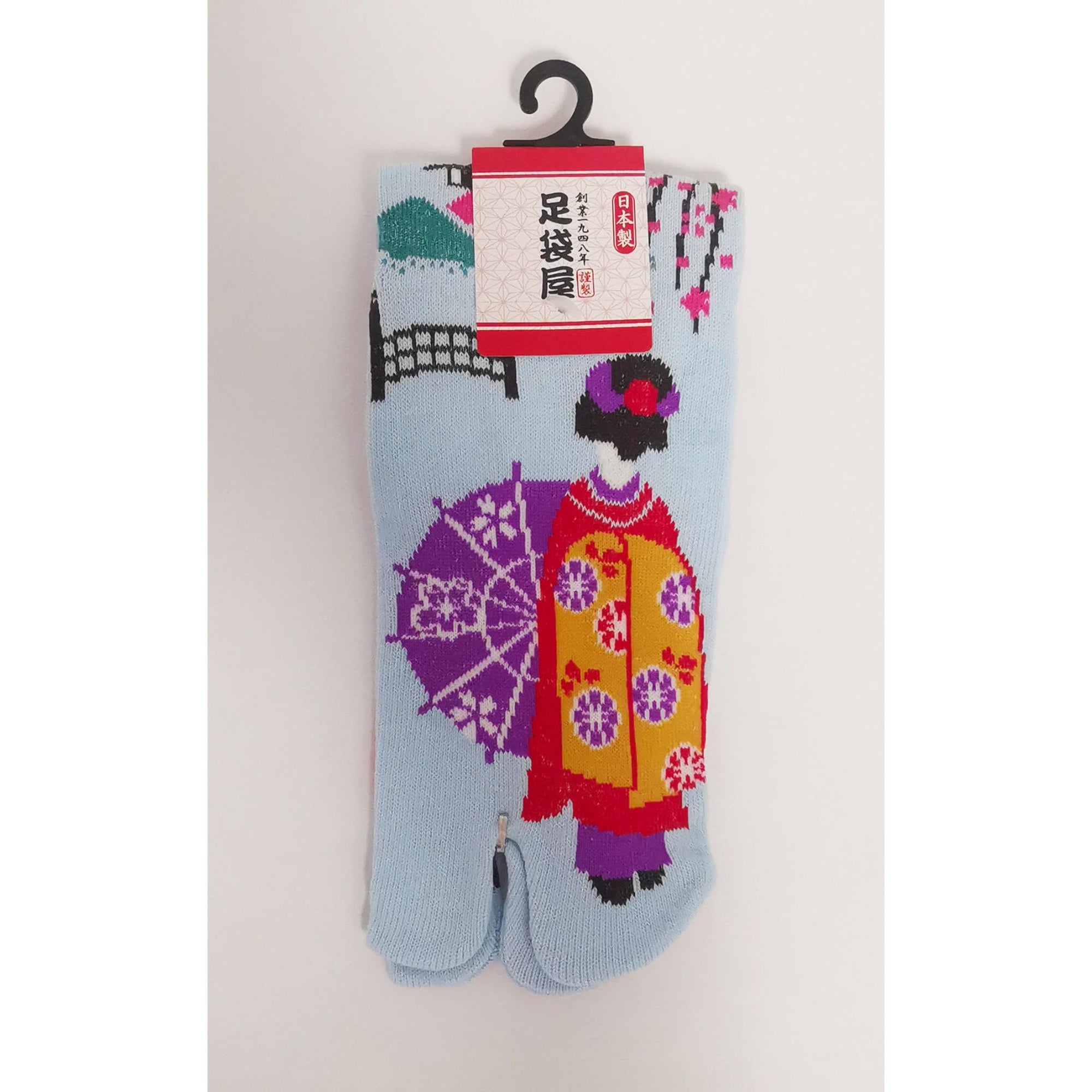 Chaussettes Japonaises Tabi - Motif Maiko Taille Eu34-40 - par lot de 6 paires