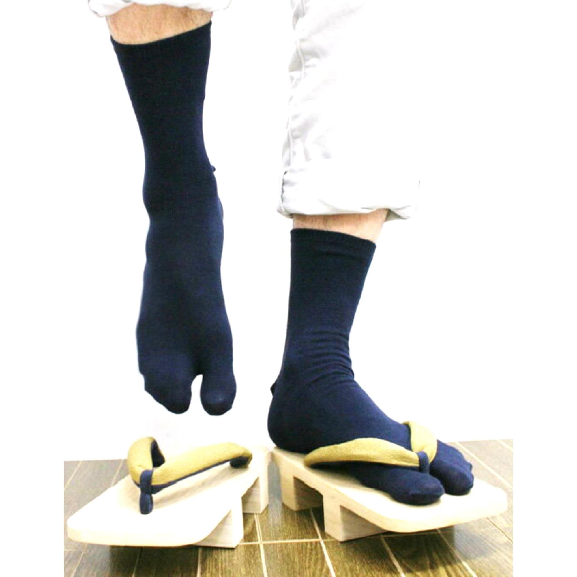 Chaussettes Japonaises Tabi - Motif Kabuki　- Taille Eu 40-45 - par lot de 6 paires