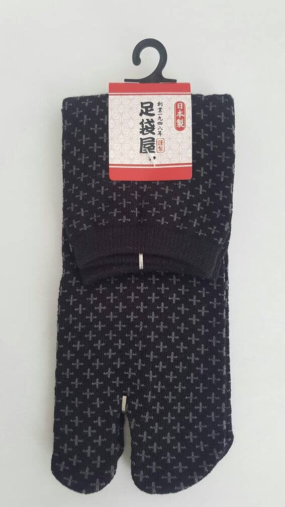 Chaussettes Japonaises Tabi - Motif Sashiko Taille Eu34-40 - par lot de 6 paires