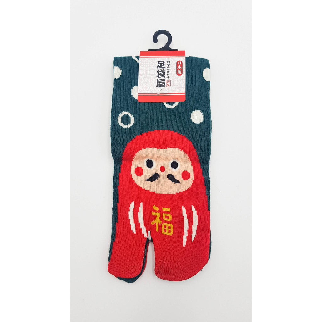 Chaussettes Japonaises Tabi - Motif Daruma - Taille Eu34-40 - par lot de 6 paires