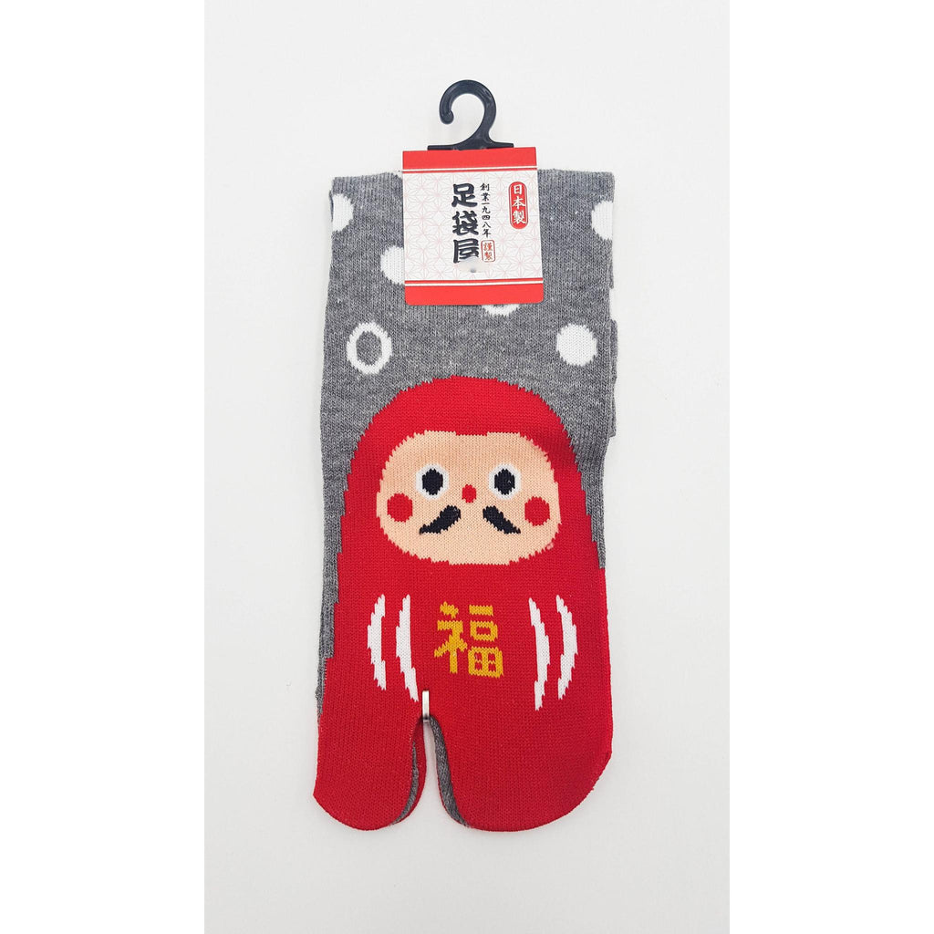 Chaussettes Japonaises Tabi - Motif Daruma - Taille Eu34-40 - par lot de 6 paires