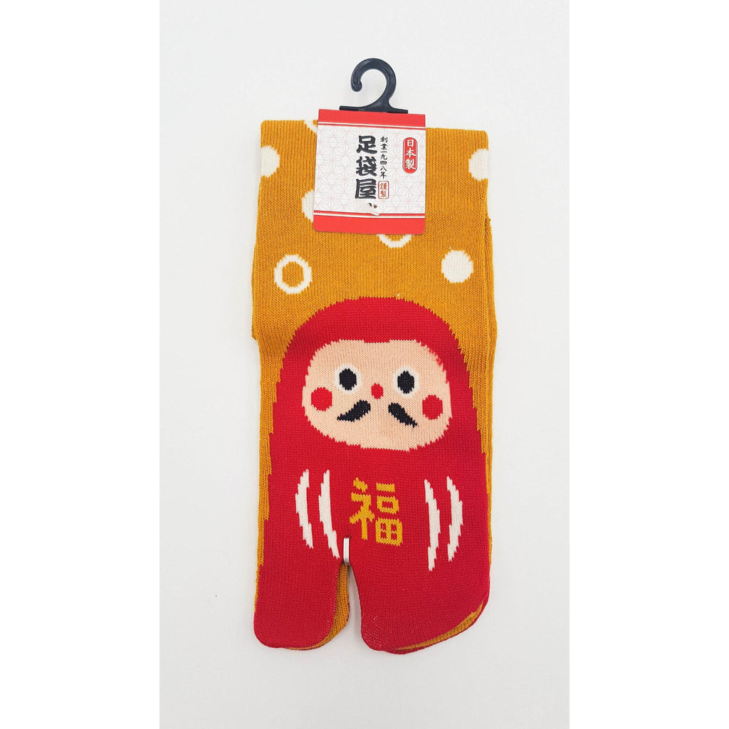 Chaussettes Japonaises Tabi - Motif Daruma - Taille Eu34-40 - par lot de 6 paires