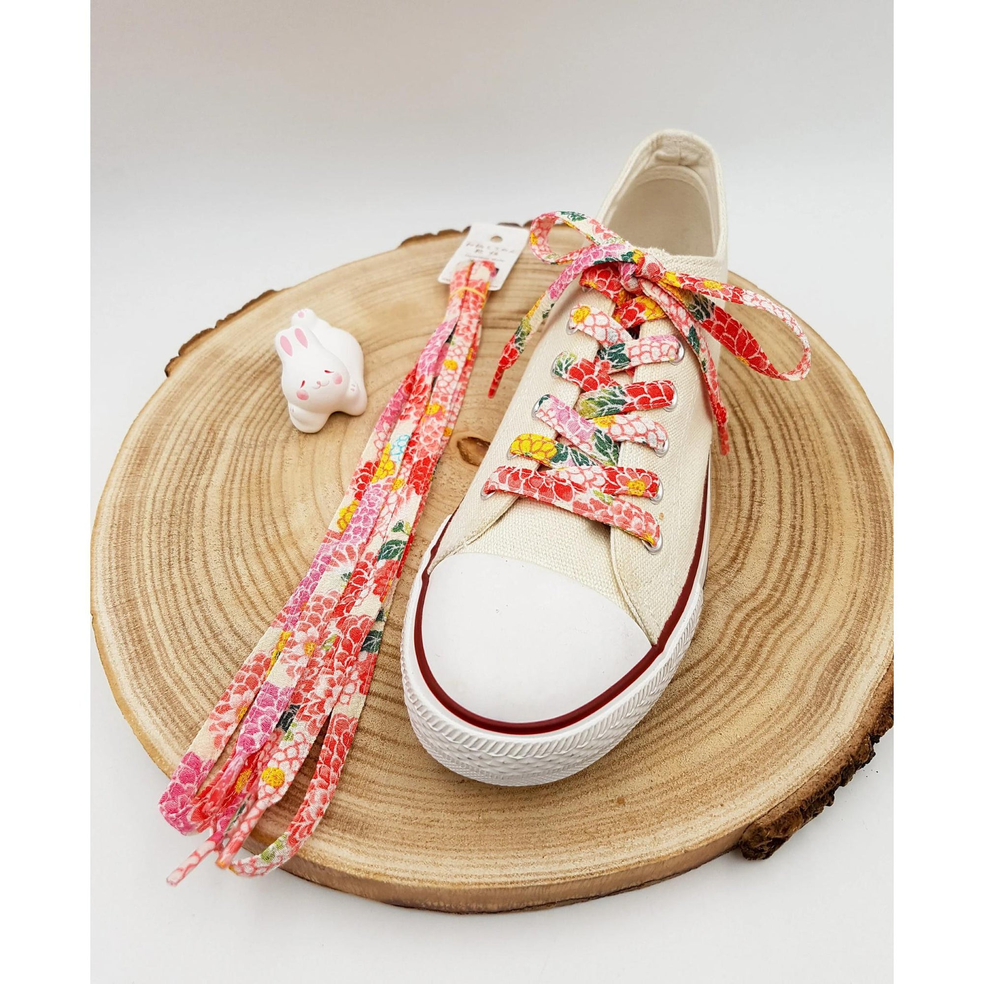 Lacets tissu chirimen vendus par lot et assortiment de couleurs -Lot 3