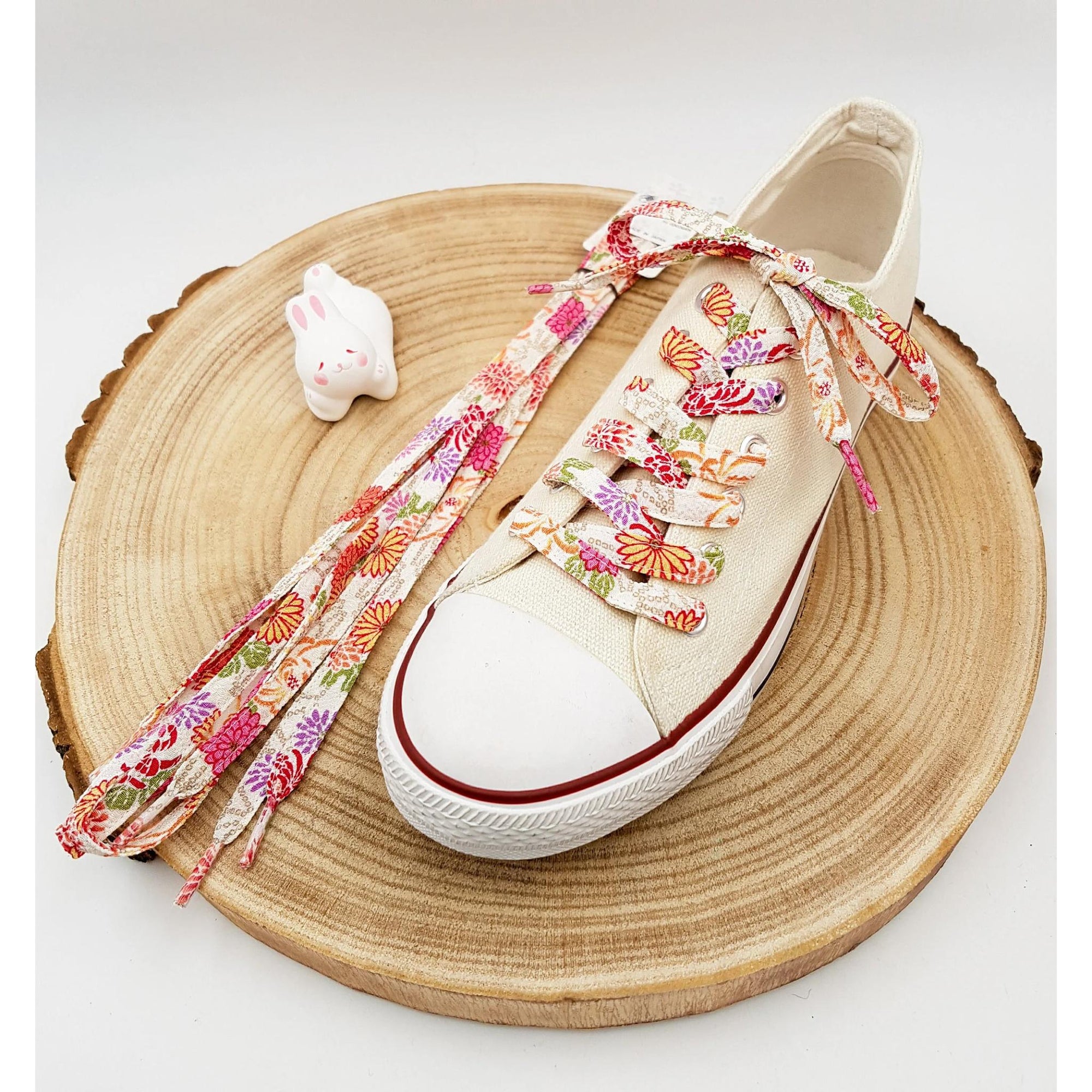 Lacets tissu chirimen vendus par lot et assortiment de couleurs -Lot 3