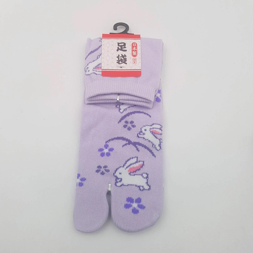 Chaussettes Japonaises Tabi - Motif Lapin Taille Eu34-40 - par lot de 6 paires