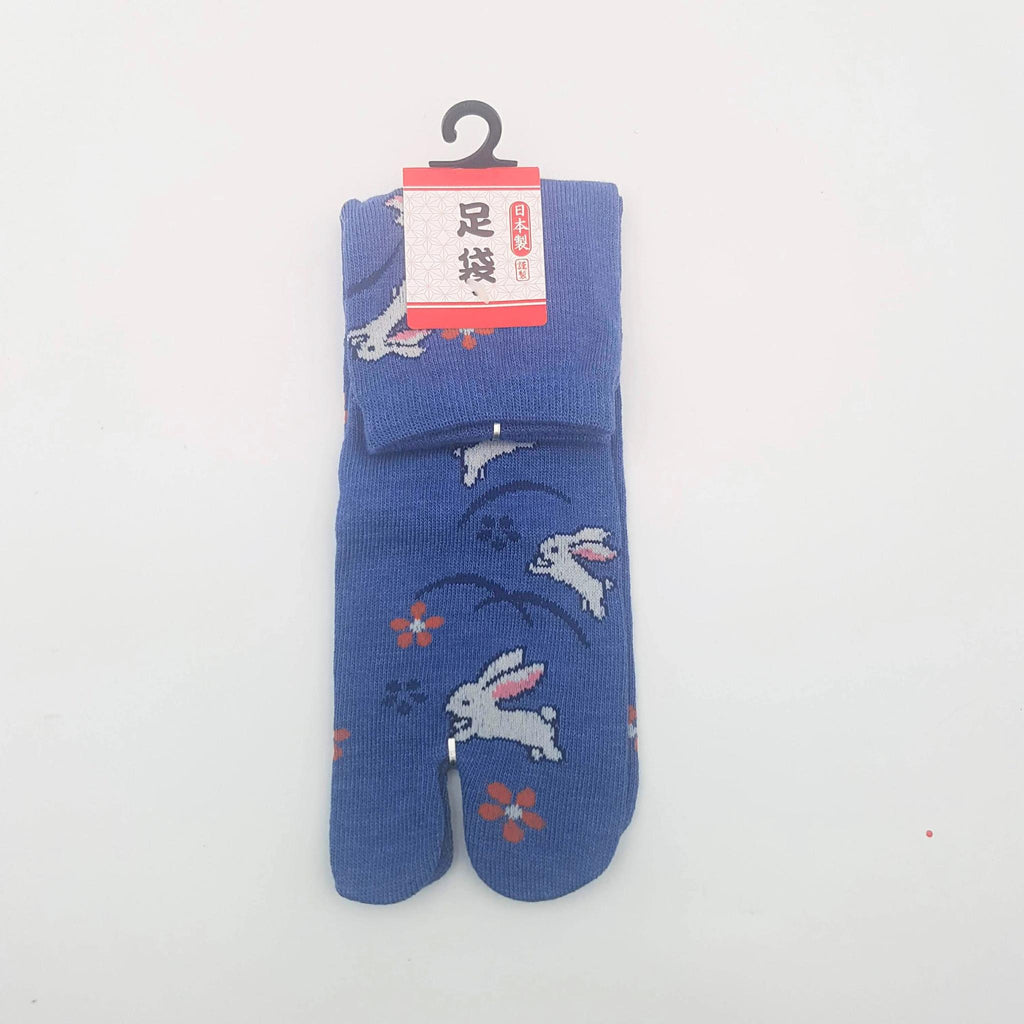 Chaussettes Japonaises Tabi - Motif Lapin Taille Eu34-40 - par lot de 6 paires