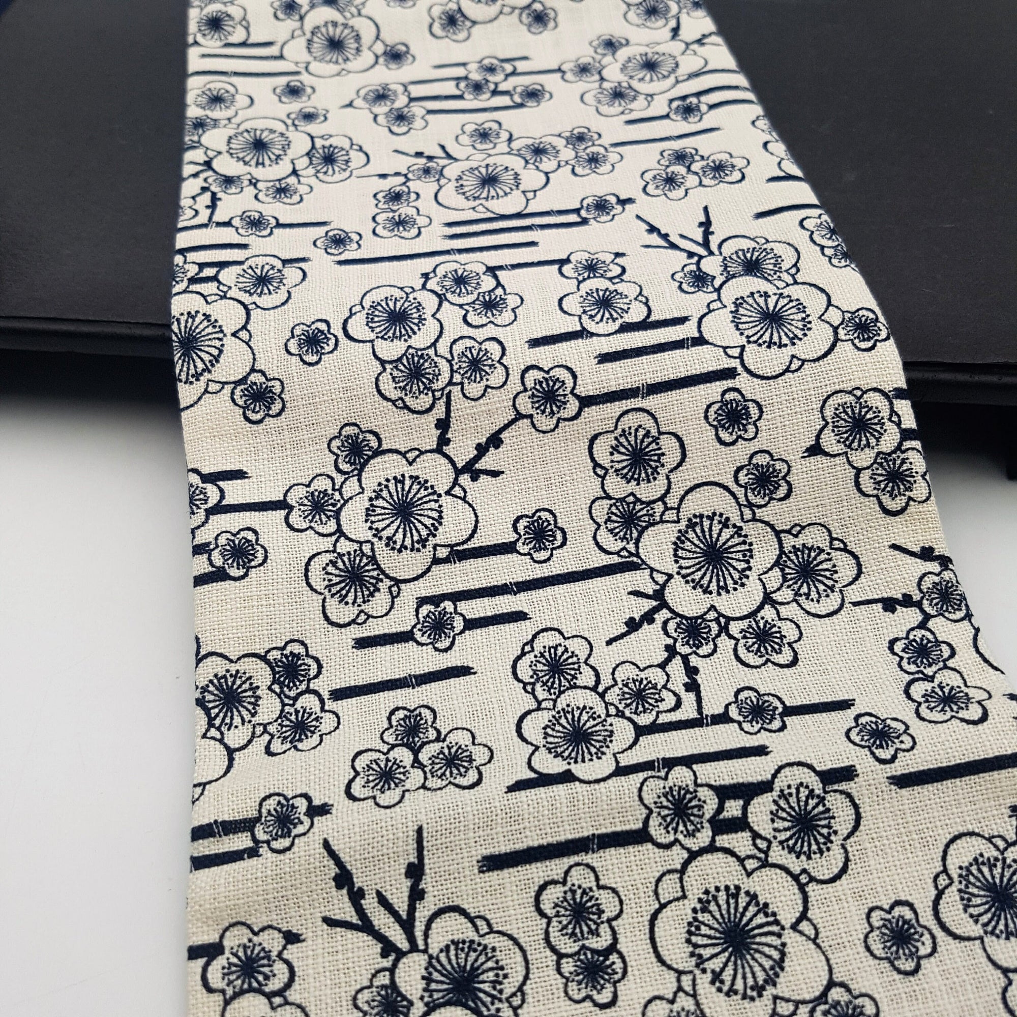 Ceinture réversible Musubi en coton - Fleur de prunier LoT de 3