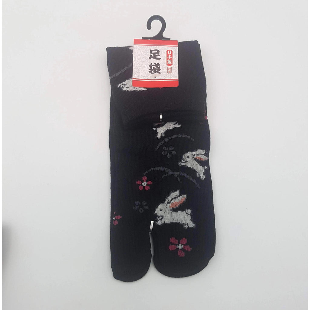 Chaussettes Japonaises Tabi - Motif Lapin Taille Eu34-40 - par lot de 6 paires