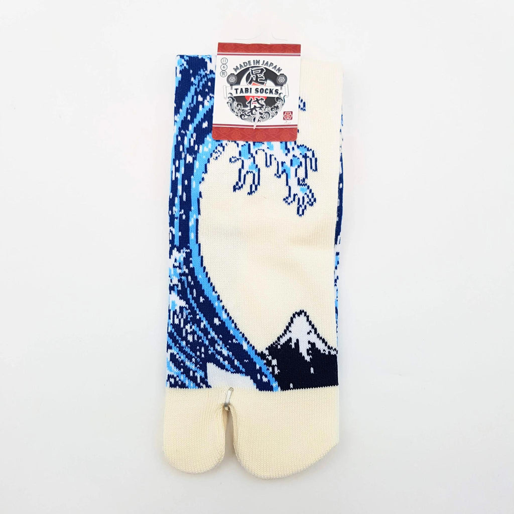 Chaussettes Japonaises Tabi - Motif Vague Taille Eu34-40 - par lot de 6 paires
