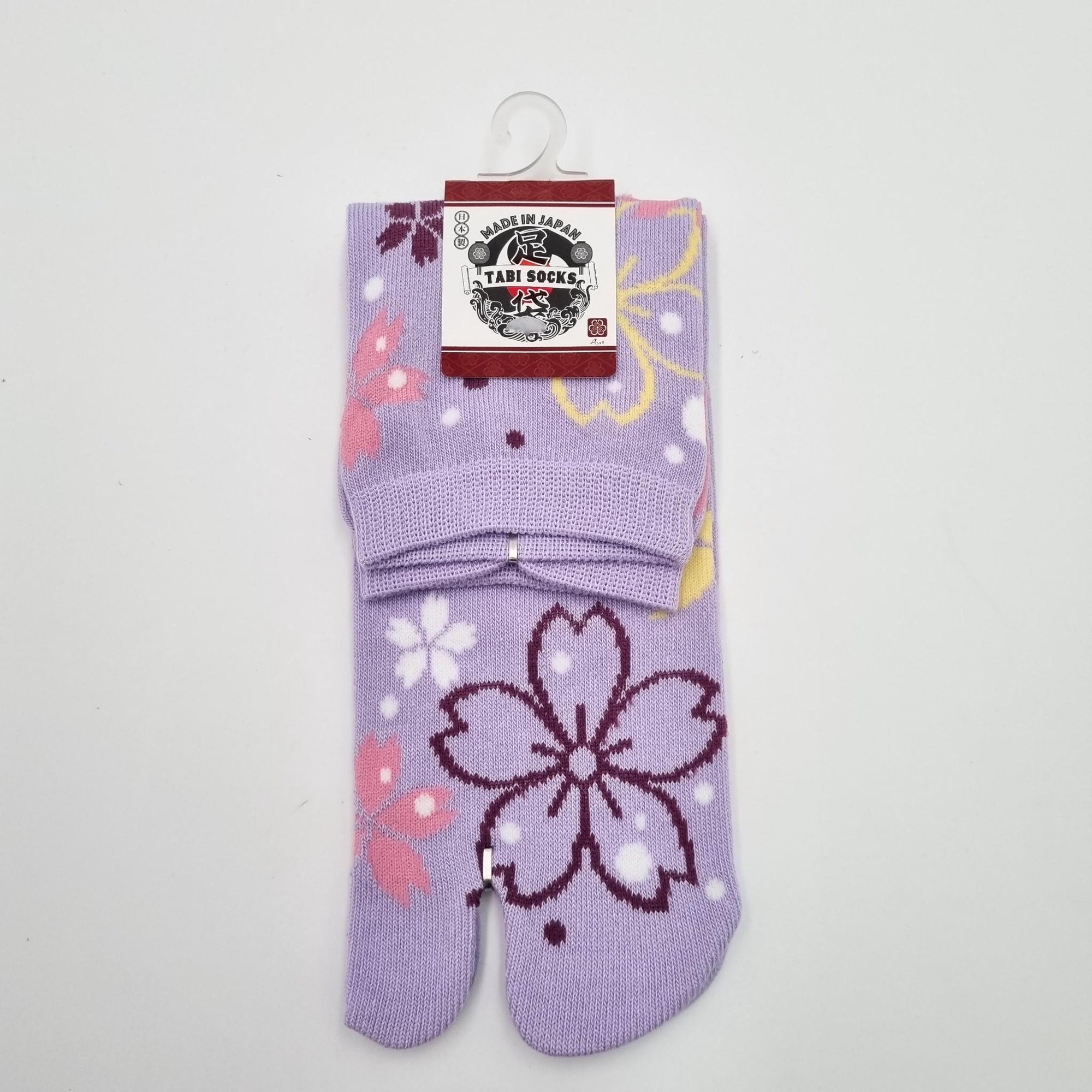 Chaussettes Japonaises Tabi - Motif SAKURA- Taille Eu34-40 - par lot de 6 paires