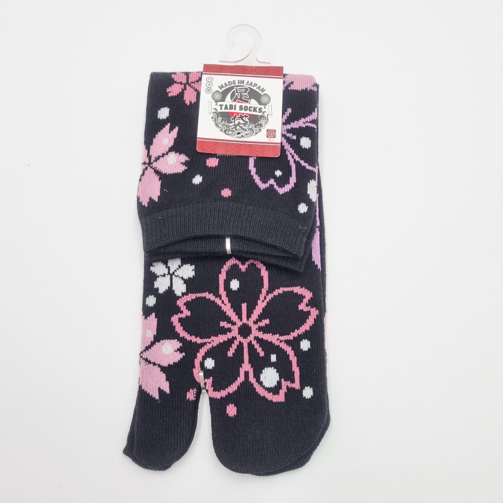 Chaussettes Japonaises Tabi - Motif SAKURA- Taille Eu34-40 - par lot de 6 paires