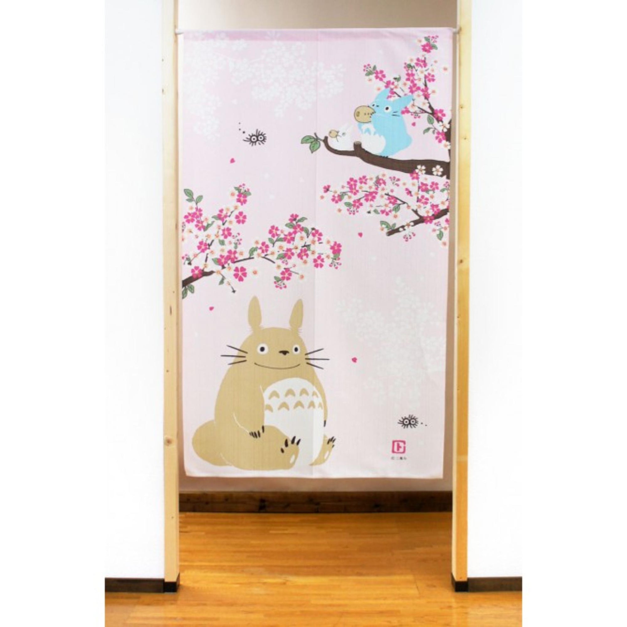 Noren Japanese Door Curtains My Neighbor Totoro Sakura Pattern 