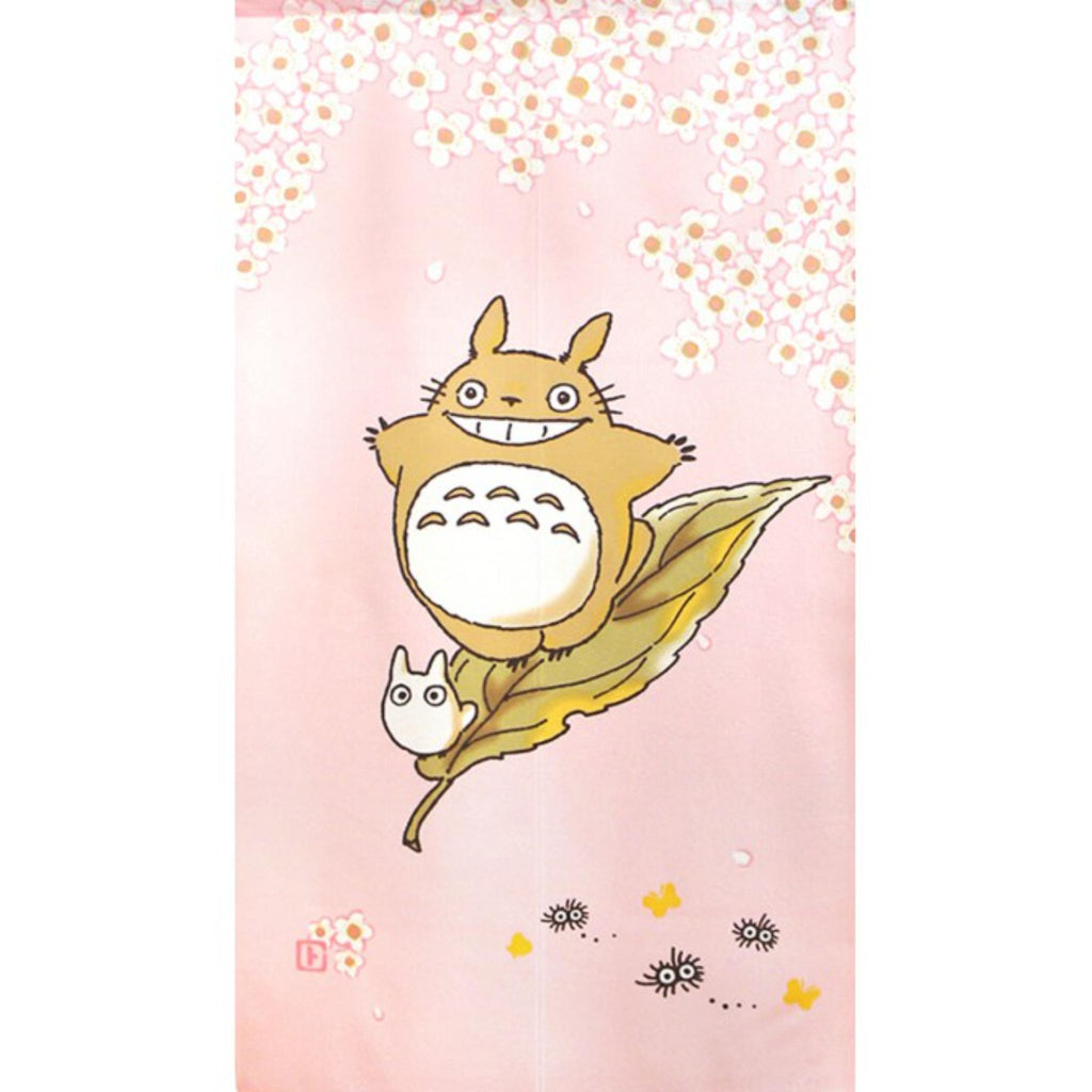Noren rideau japonais - Totoro Surf sur une Feuille Géante Lot de 2