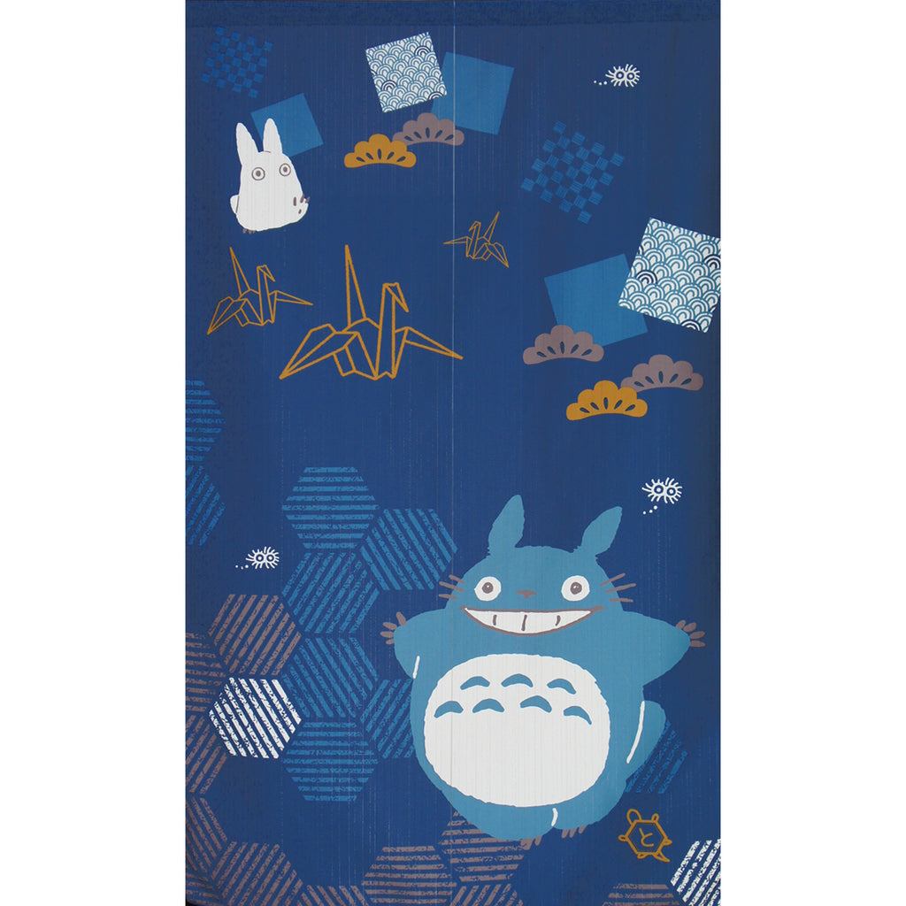Japanese Noren Curtain - Totoro and Cranes 