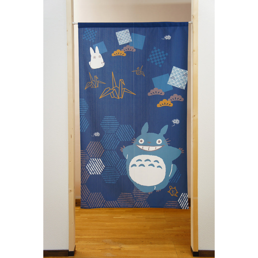 Japanese Noren Curtain - Totoro and Cranes 