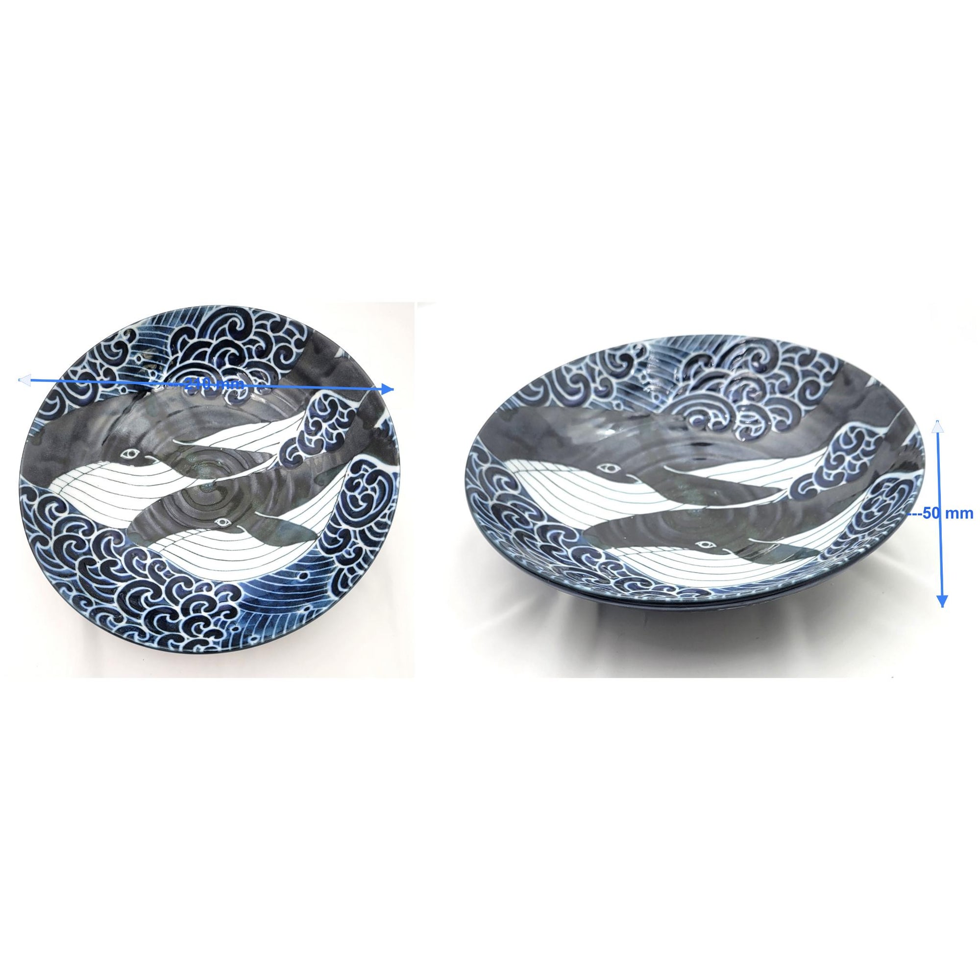 PLAT CREUX BALEINE 215 - Lot de 3