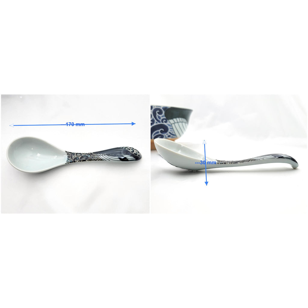 CUILLERE A RAMEN BALEINE - Lot de 3