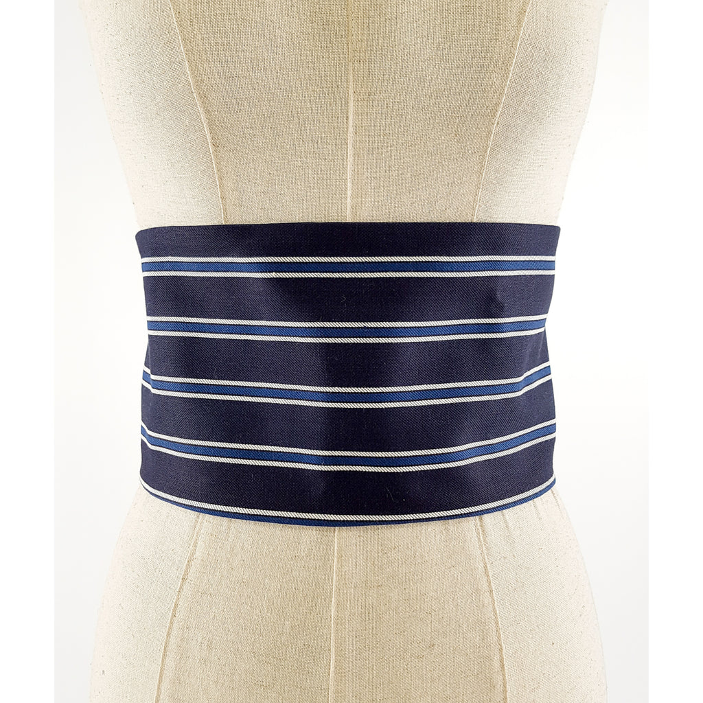 Ceinture réversible Musubi en coton - Rayure Lot de 3