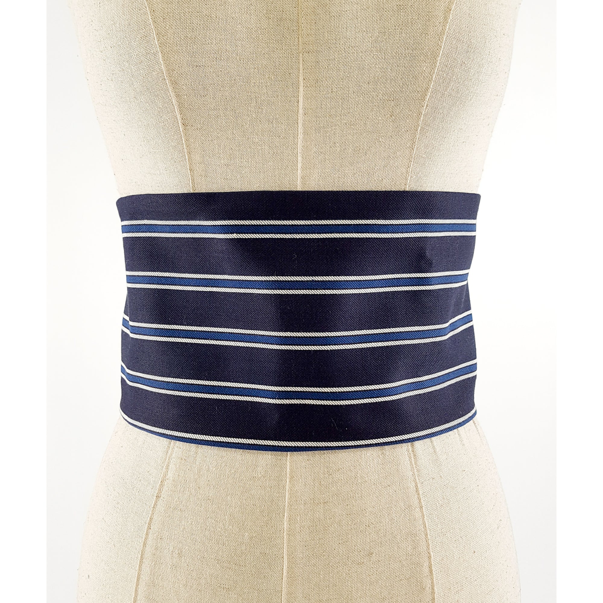 Ceinture réversible Musubi en coton - Rayure Lot de 3