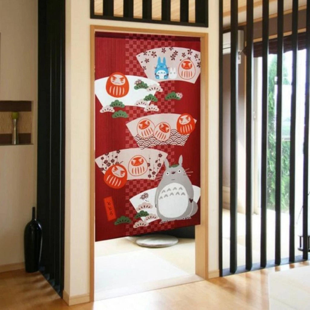 Noren rideau japonais - Totoro et Daruma Lot de 2