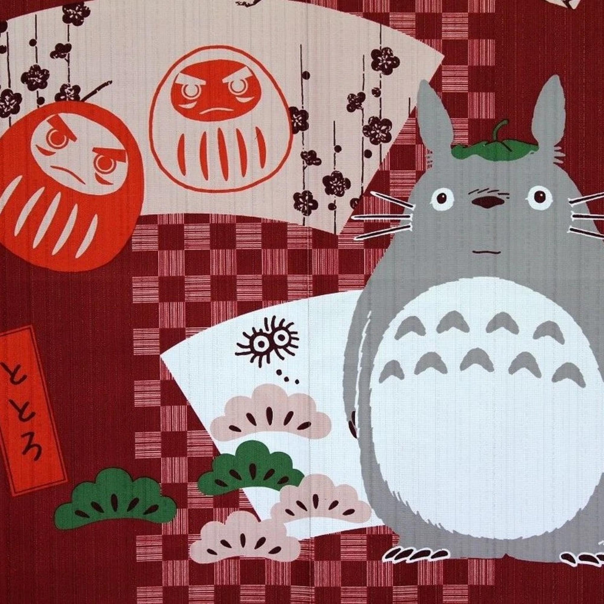 Noren rideau japonais - Totoro et Daruma Lot de 2