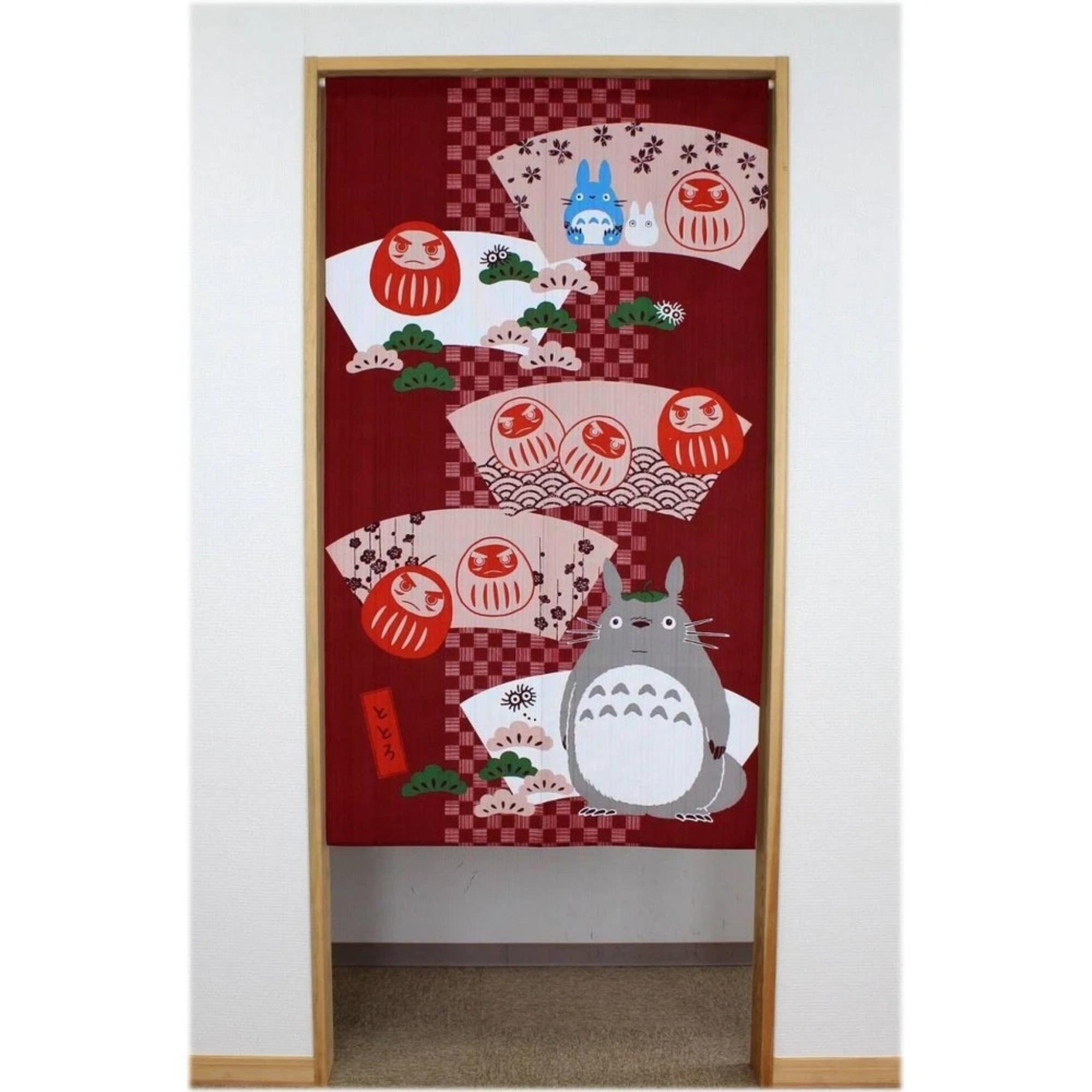 Noren rideau japonais - Totoro et Daruma Lot de 2