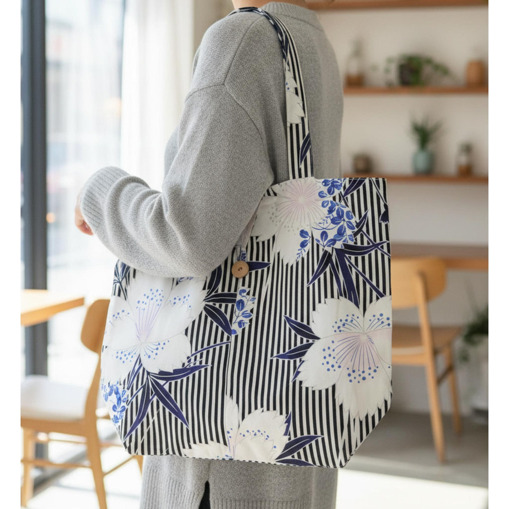 ECO TOTE BAG KIMONO KINCHAKU LOT de 3