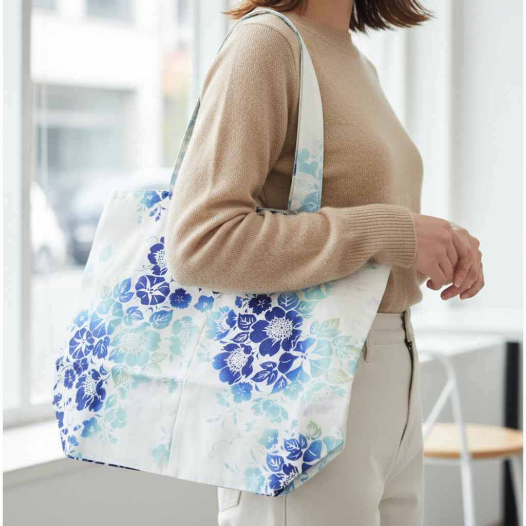 ECO TOTE BAG KIMONO KINCHAKU LOT de 3